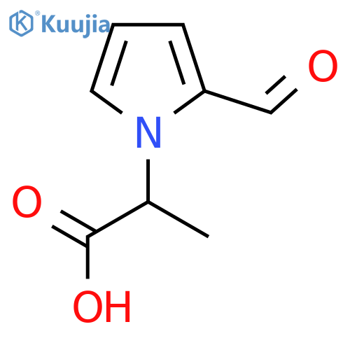 2-(2-Formyl-1H-pyrrol-1-yl)propanoic acid structure