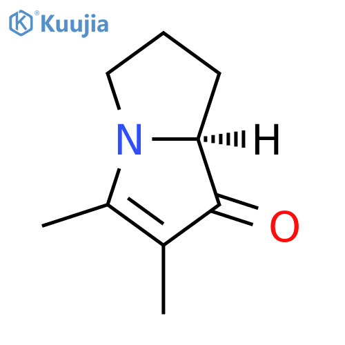 1H-Pyrrolizin-1-one,5,6,7,7a-tetrahydro-2,3-dimethyl-,(S)-(9CI) structure