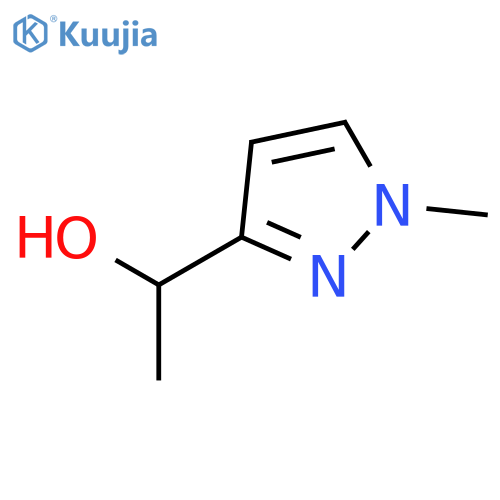 1-(1-methylpyrazol-3-yl)ethanol structure