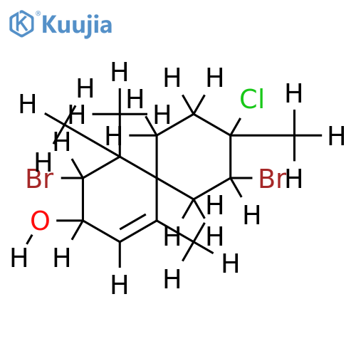 2,10-dibromo-3-chlorochamigr-7-en-9alpha-ol structure