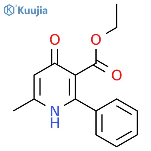 Ethyl 6-methyl-4-oxo-2-phenyl-1h-pyridine-3-carboxylate structure