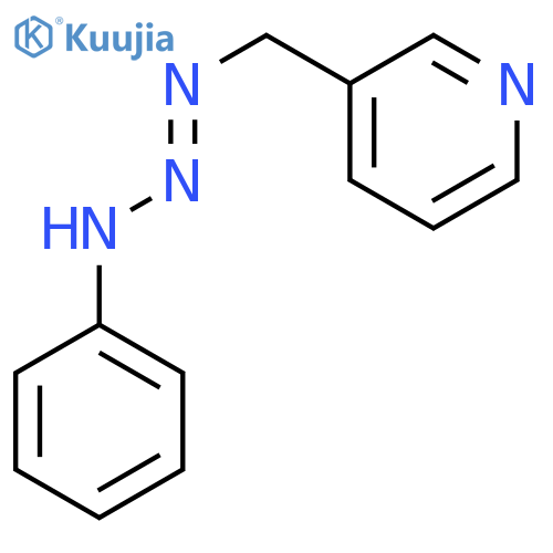 Pyridine, 3-[(3-phenyl-1-triazenyl)methyl]- structure