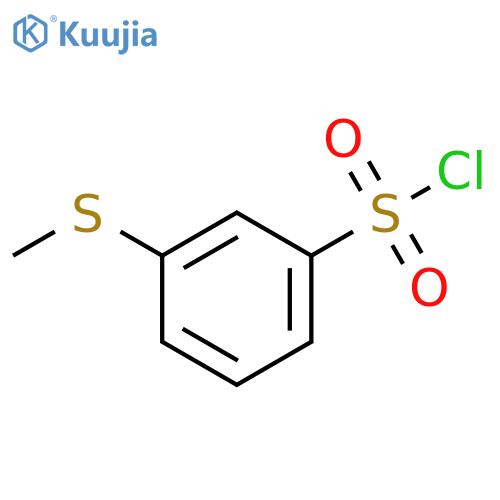 3-(methylsulfanyl)benzene-1-sulfonyl chloride structure