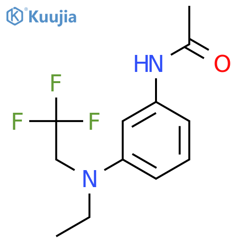 ACETAMIDE, N-[3-[ETHYL(2,2,2-TRIFLUOROETHYL)AMINO]PHENYL]- structure