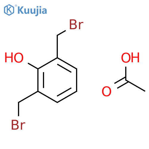 Phenol, 2,6-bis(bromomethyl)-, acetate structure