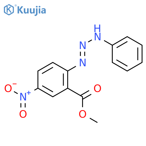 methyl 5-nitro-2-[(1E)-3-phenyltriaz-1-en-1-yl]benzoate structure