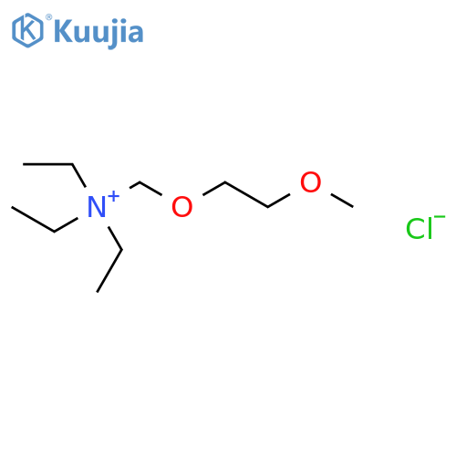 Triethyl(2-methoxyethoxymethyl)azanium Chloride structure