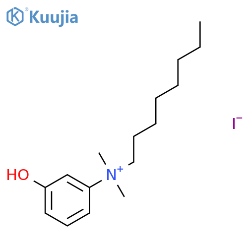 3-hydroxy-N,N-dimethyl-N-octylanilinium iodide structure