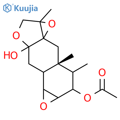 3aH-Oxireno[c]oxireno[7,8]naphtho[2,3-b]furan-3a,6-diol,decahydro-1a,7,7a-trimethyl-, 6-acetate, (1aR,3aR,4aS,4bS,5aS,6R,7R,7aR,8aR)- structure
