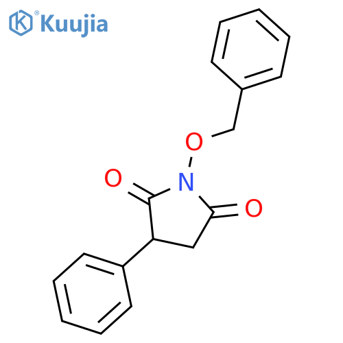 2,5-Pyrrolidinedione, 3-phenyl-1-(phenylmethoxy)- structure