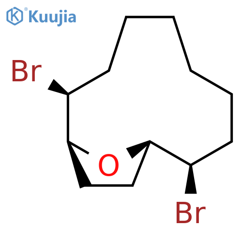 13-Oxabicyclo[8.2.1]tridecane, 2,9-dibromo-, (1R*,2R*,9S*,10S*)- structure