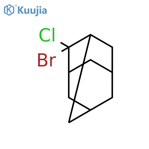 Tricyclo[3.3.1.13,7]decane, 2-bromo-2-chloro- structure