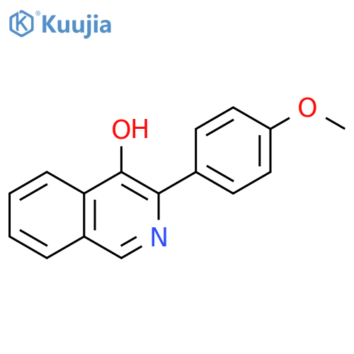 4-Isoquinolinol, 3-(4-methoxyphenyl)- structure