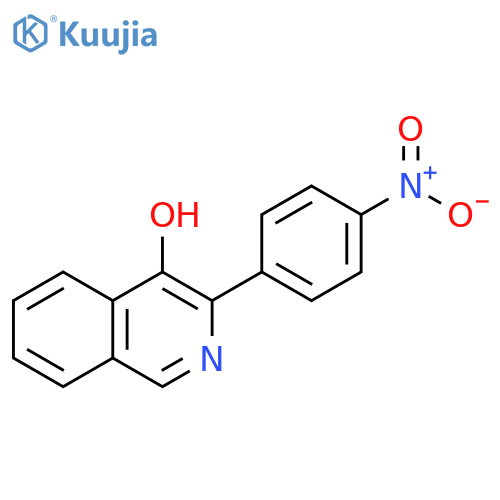 4-Isoquinolinol, 3-(4-nitrophenyl)- structure