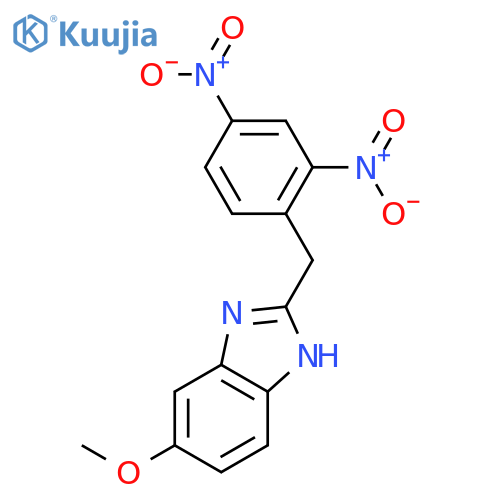 1H-Benzimidazole, 2-[(2,4-dinitrophenyl)methyl]-5-methoxy- structure