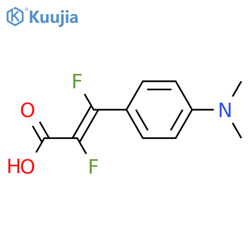2-Propenoic acid, 3-[4-(dimethylamino)phenyl]-2,3-difluoro-, (E)- structure