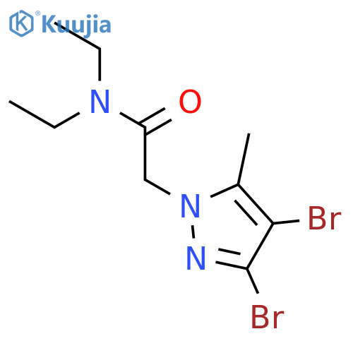 1H-Pyrazole-1-acetamide, 3,4-dibromo-N,N-diethyl-5-methyl- structure