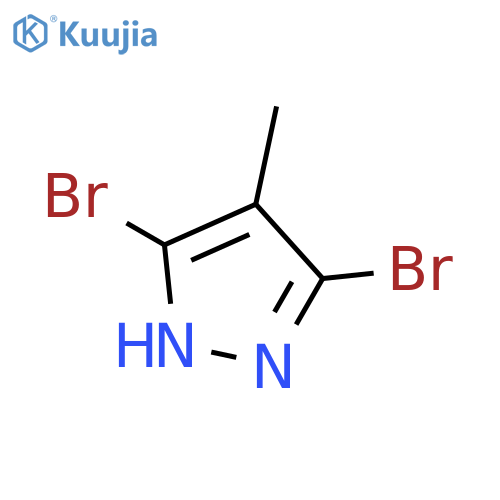 3,5-dibromo-4-methyl-1H-pyrazole structure