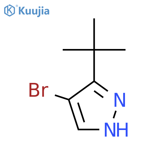 4-Bromo-3-tert-butyl-1H-pyrazole structure