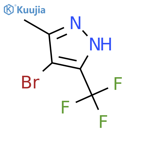 4-bromo-3-methyl-5-(trifluoromethyl)-1H-pyrazole structure