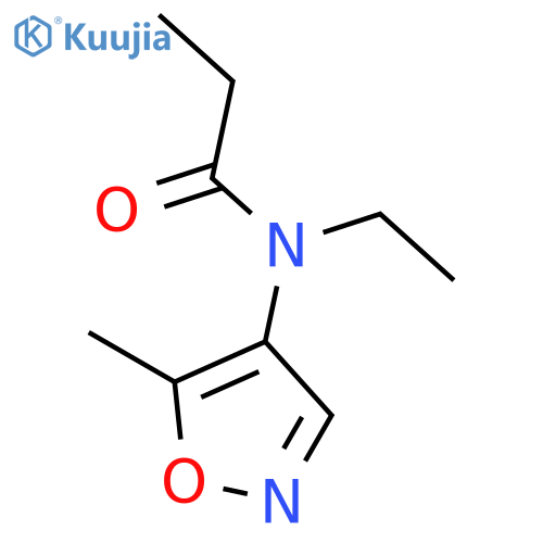 Propanamide, n-ethyl-n-(5-methyl-4-isoxazolyl)- structure