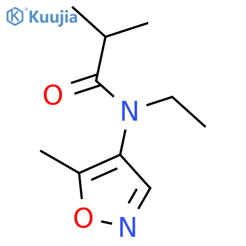 5-methyl-4-[N-ethyl-N-(2-methylpropylamido)]isoxazole structure