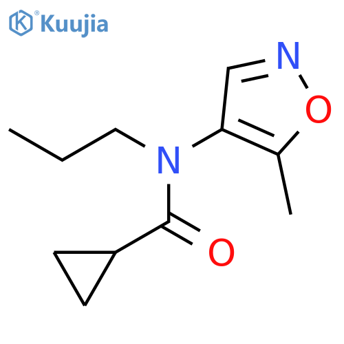 CYCLOPROPANECARBOXAMIDE, N-(5-METHYL-4-ISOXAZOLYL)-N-PROPYL- structure