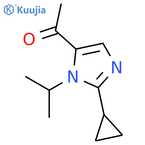 1-isopropyl-2-cyclopropyl-5-acetylimidazole structure