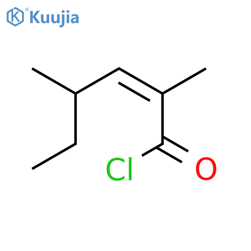 2-Hexenoyl chloride, 2,4-dimethyl-, (Z)- structure