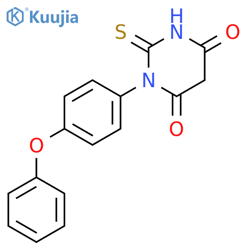 4,6(1H,5H)-Pyrimidinedione, dihydro-1-(4-phenoxyphenyl)-2-thioxo- structure