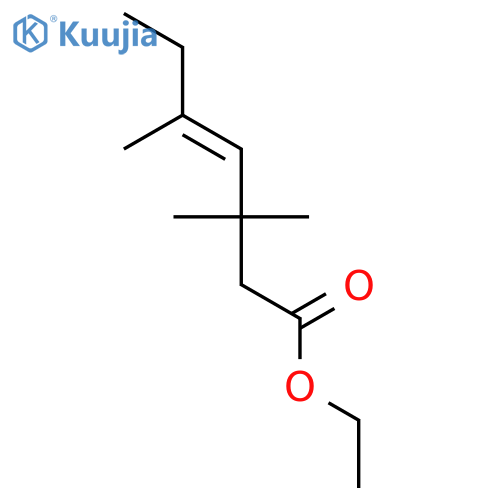 4-Heptenoic acid, 3,3,5-trimethyl-, ethyl ester structure