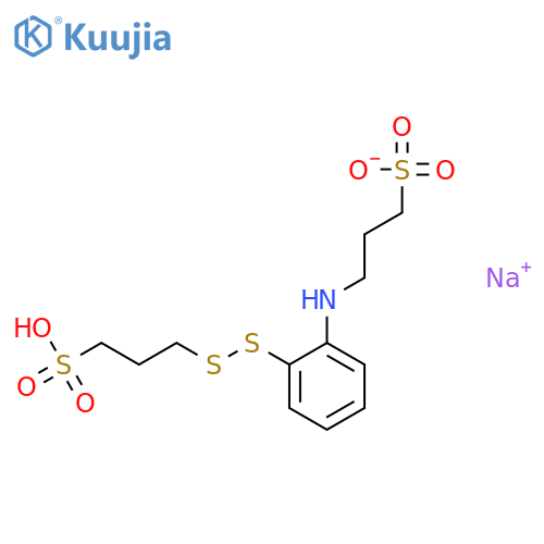 1-Propanesulfonic acid,3-[[2-[(3-sulfopropyl)amino]phenyl]dithio]-, monosodium salt (9CI) structure
