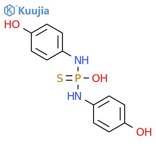 PHOSPHORODIAMIDOTHIOIC ACID, N,N'-BIS(4-HYDROXYPHENYL)- structure