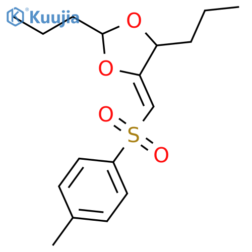 1,3-Dioxolane, 4-[[(4-methylphenyl)sulfonyl]methylene]-2,5-dipropyl- structure