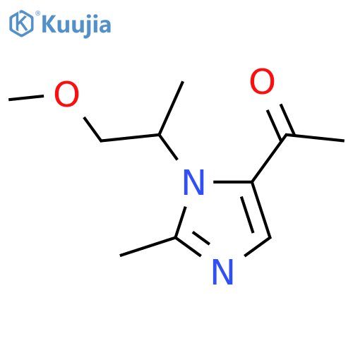 1-[1-(2-methoxy-1-methylethyl)-2-methyl-1H-imidazol-5-yl]-Ethanone structure