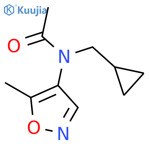 5-methyl-4-(N-cyclopropylmethyl-N-acetamido)isoxazole structure