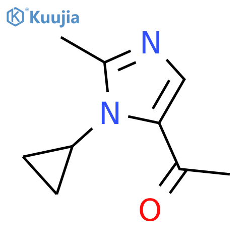 1-(1-cyclopropyl-2-methyl-1H-imidazol-5-yl)-Ethanone structure