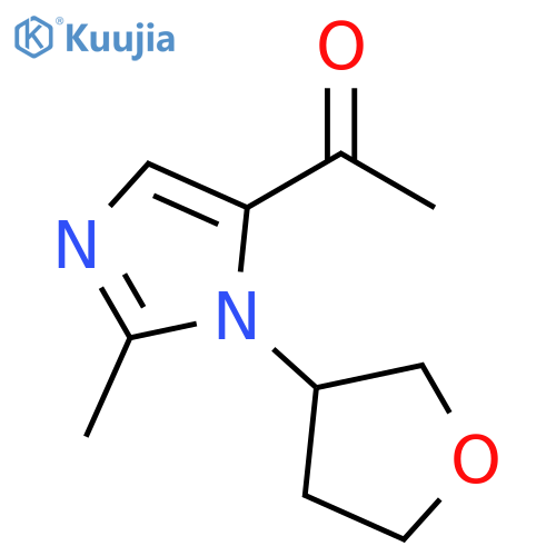 1-[2-methyl-1-(tetrahydro-3-furanyl)-1H-imidazol-5-yl]-Ethanone structure