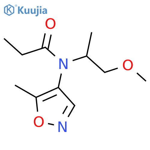 PROPANAMIDE, N-(2-METHOXY-1-METHYLETHYL)-N-(5-METHYL-4-ISOXAZOLYL)- structure