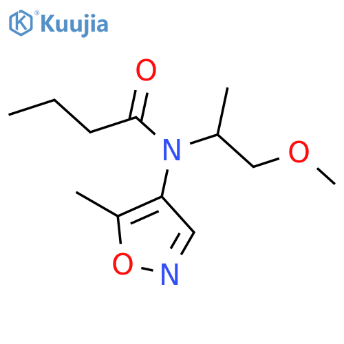 BUTANAMIDE, N-(2-METHOXY-1-METHYLETHYL)-N-(5-METHYL-4-ISOXAZOLYL)- structure