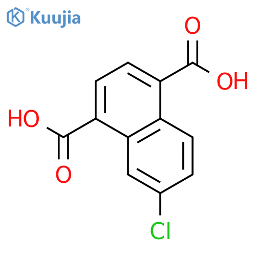 1,4-Naphthalenedicarboxylic acid, 6-chloro- structure