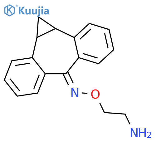 Dibenzo[a,e]cyclopropa[c]cyclohepten-6(1H)-one,1a,10b-dihydro-, O-(2-aminoethyl)oxime structure