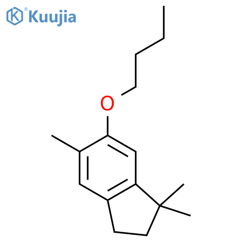 3,3,6-Trimethyl-5-butoxy-indane structure