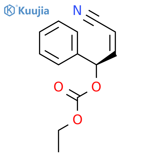 CARBONIC ACID, (1R,2Z)-3-CYANO-1-PHENYL-2-PROPENYL ETHYL ESTER structure