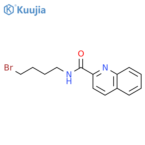 2-Quinolinecarboxamide, N-(4-bromobutyl)- structure