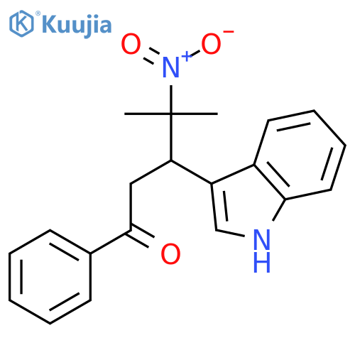 1-PENTANONE, 3-(1H-INDOL-3-YL)-4-METHYL-4-NITRO-1-PHENYL-, (+)- structure