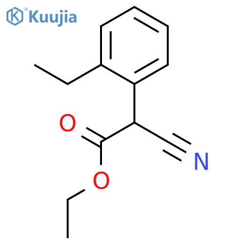 Benzeneacetic acid, alpha-cyano-2-ethyl-, ethyl ester (9CI) structure