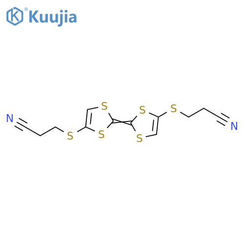 Propanenitrile,3-[[2-[4-[(2-cyanoethyl)thio]-1,3-dithiol-2-ylidene]-1,3-dithiol-4-yl]thio]- structure