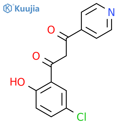 1,3-Propanedione, 1-(5-chloro-2-hydroxyphenyl)-3-(4-pyridinyl)- structure