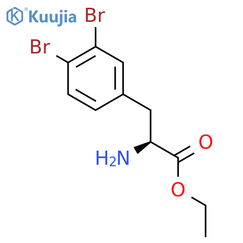 Phenylalanine, 3,4-dibromo-, ethyl ester structure